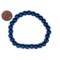The Bead Chest Wood Stretch Bracelet, Azul Blue - Stackable Beaded Jewelry, Unisex for Men & Women